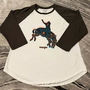 Wrangler Bronco Buster Dream 3/4 Sleeve Tee.